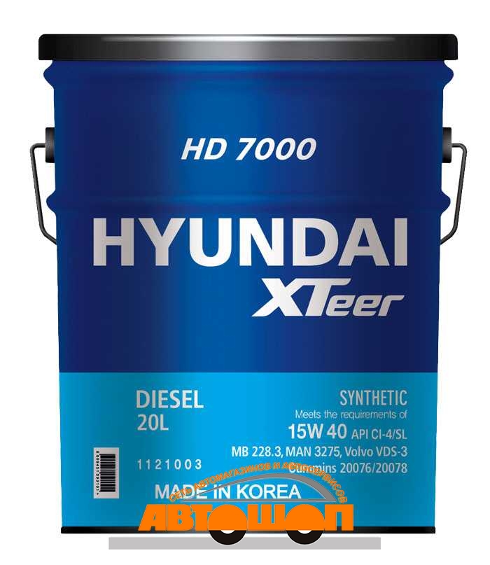HYUNDAI  XTeer HD 7000 CI-4 15W40, 20   ; : 1121003