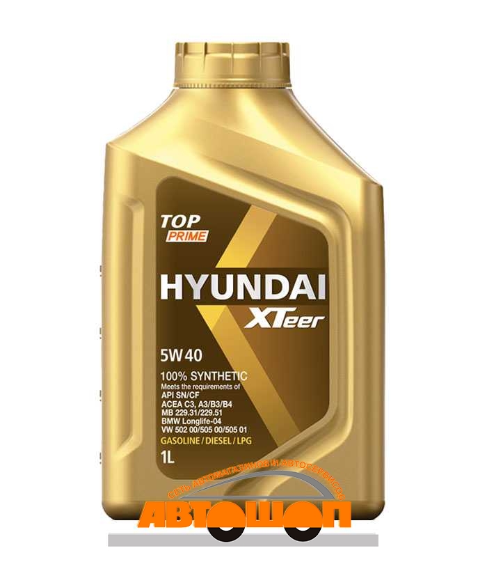 HYUNDAI  XTeer TOP Prime 5W40, 1 ,   ; : 1011116